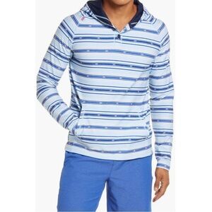 Rhone Endless Sun Bolinas Beach Poncho Hoodie Sweatshirt Blue Men's Sz XL